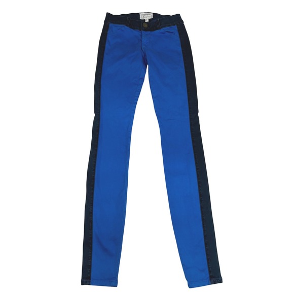 Current Denim - Current/Elliott The Rider Legging Electric Blue Two Tone Tuxedo Skinny Pants 26